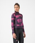 CASTELLI dres dugih rukava zimski - BLUR THERMAL - crna/ljubičasta