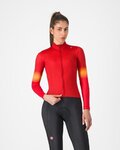 CASTELLI dres dugih rukava zimski - CORSO THERMAL - crvena