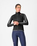 CASTELLI vodootporna jakna - ULTRA W RAIN CAPE - crna