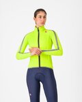 CASTELLI vodootporna jakna - ULTRA W RAIN CAPE - zelena