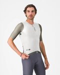 CASTELLI dres kratkih rukava - CORRETTO - bež/bjelokosna