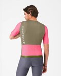 CASTELLI dres kratkih rukava - CORRETTO - ružičasta/smeđa