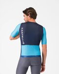 CASTELLI dres kratkih rukava - CORRETTO - plava/tirkizna