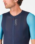 CASTELLI dres kratkih rukava - CORRETTO - plava/tirkizna