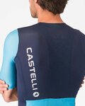 CASTELLI dres kratkih rukava - CORRETTO - plava/tirkizna