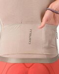 CASTELLI dres kratkih rukava - ESPRESSO 2 - bež