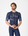 CASTELLI dres kratkih rukava - CLIMBER'S A/C - plava