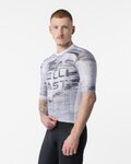 CASTELLI dres kratkih rukava - STRATUS LOGO - bijela/siva