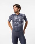 CASTELLI dres kratkih rukava - STRATUS LOGO - plava