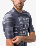 CASTELLI dres kratkih rukava - STRATUS LOGO - plava