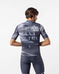 CASTELLI dres kratkih rukava - STRATUS LOGO - plava