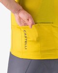 CASTELLI dres kratkih rukava - UNLIMITED ENDURANCE 3 - žuta/siva