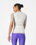 CASTELLI dres kratkih rukava - CORRETTO W - bež/bjelokosna