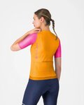 CASTELLI dres kratkih rukava - CORRETTO W - narančasta/ružičasta