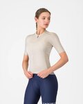 CASTELLI dres kratkih rukava - ESPRESSO 2 W - bjelokosna