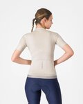 CASTELLI dres kratkih rukava - ESPRESSO 2 W - bjelokosna