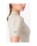 CASTELLI dres kratkih rukava - ESPRESSO 2 W - bjelokosna