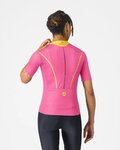 CASTELLI dres kratkih rukava - ANIMA FLOW - ružičasta