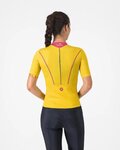 CASTELLI dres kratkih rukava - ANIMA FLOW - žuta