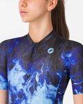 CASTELLI dres kratkih rukava - COSMIC VORTEX - plava