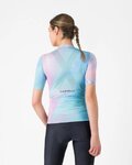 CASTELLI dres kratkih rukava - COSMIC VORTEX - ružičasta/zelena