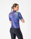 CASTELLI dres kratkih rukava - COSMIC VORTEX - ljubičasta