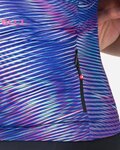 CASTELLI dres kratkih rukava - COSMIC VORTEX - ljubičasta