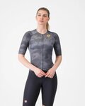 CASTELLI dres kratkih rukava - RACE 8S W - siva