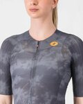CASTELLI dres kratkih rukava - RACE 8S W - siva