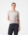 CASTELLI dres kratkih rukava - RACE 8S W - bež