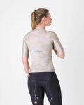 CASTELLI dres kratkih rukava - RACE 8S W - bež