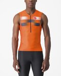 CASTELLI dres bez rukava - FREE TRI 2 - narančasta/plava