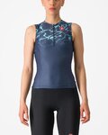 CASTELLI dres bez rukava - FREE W TRI - plava/tirkizna