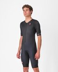 CASTELLI kombinezon - CORE TRI SUIT SHORT SLEEVE - crna