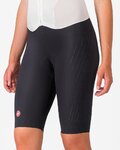CASTELLI kombinezon - FREE SANREMO 3 W SUIT SHORT SLEEVE - bijela/srebrna/crna