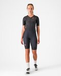 CASTELLI kombinezon - CORE TRI W SUIT SHORT SLEEVE - crna