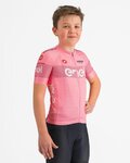 CASTELLI dres kratkih rukava - #GIRO107 KID - ružičasta