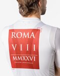 CASTELLI dres kratkih rukava - GIRO109 ROME - bijela/crvena