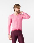 CASTELLI dres dugih rukava ljetni - GIRO109 CORRETTO LS - ružičasta
