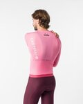 CASTELLI dres dugih rukava ljetni - GIRO109 CORRETTO LS - ružičasta