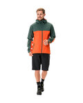 VAUDE vodootporna jakna - MOAB RAIN  - zelena/crvena