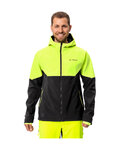 VAUDE jakna otporna na vjetar - QIMSA SOFTSHELL - crna/žuta