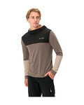 VAUDE dukserica - QIMSA HOODY - smeđa/crna