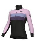 ALÉ dres dugih rukava zimski - CHAOS OFF ROAD - GRAVEL - ljubičasta/crna