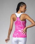 ALÉ dres bez rukava - MARBLE PRAGMA - ružičasta/bijela