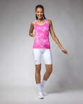 ALÉ dres bez rukava - MARBLE PRAGMA - ružičasta/bijela