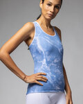 ALÉ dres bez rukava - MARBLE PRAGMA - svjetloplava/bijela