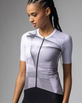ALÉ dres kratkih rukava - SPRINTER R-EV1 - bijela/ljubičasta/siva