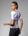 ALÉ dres kratkih rukava - SPRINTER R-EV1 - bijela/ljubičasta/siva