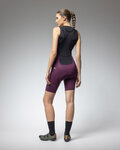 ALÉ kratke hlače s tregerima - OFF ROAD - GRAVEL GRAVEL-PRO - ljubičasta